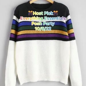 Zaful Striped Pullover Sweater